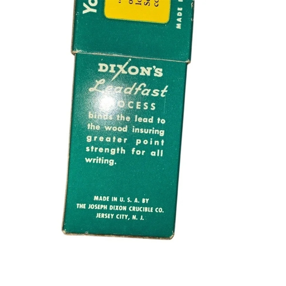 Vintage Dixon Ticonderoga No. 4 Hard Woodcase Pencils Dozen w/ Box 1388‎